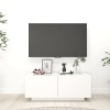 VEEKI Meuble TV, Meuble TV Suspendu, Meuble TV Blanc, Meuble TV Industriel, Meubles de Salon, Salon, Chambre, Cadre en Acier,