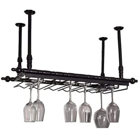 Casier à vin Suspendu avec Support en Verre et étagère, casier à vin Suspendu européen, casier à Verre à vin, casier de Stock