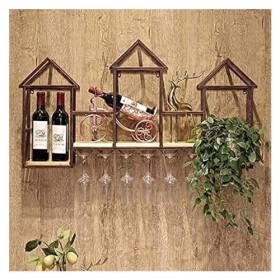 Porte Bouteilles Casier à vin casier à vin de Plafond, Bar, Restaurant, casier à Verre à vin, Support Mural Suspendu à la Mai
