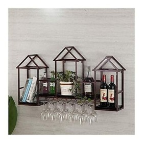 Porte Bouteilles Casier à vin casier à vin de Plafond, Bar, Restaurant, casier à Verre à vin, Support Mural Suspendu à la Mai