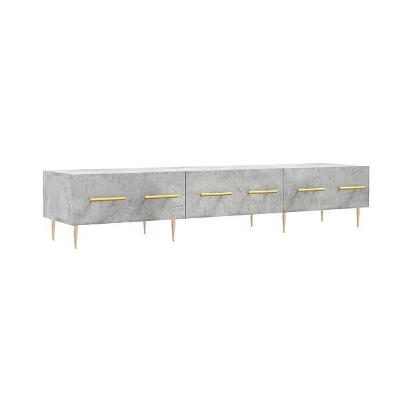 vidaXL Meuble TV Sonoma Gris 150x36x30 cm Bois dingénierie