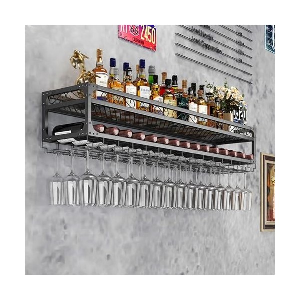 ATHUAH Casier à vin Mural, casier à vin de Bar, casiers à vin muraux industriels pour Bouteilles de vin, casier à Bouteilles