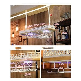 Casier à vin Suspendu avec Support en Verre et étagère, Support de Verre à vin à lenvers, Support à vin Mural Rustique, casi