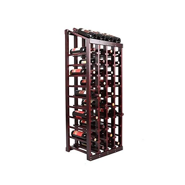Casier à vin Casier à vin pour 48 Bouteilles sur Pied | Présentoir en Bois Massif | Casier à Bouteilles de vin en Bois | Étag