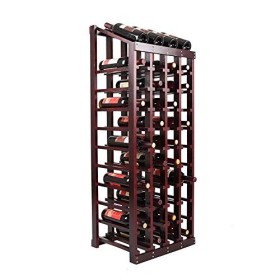 KOHARA Casier à vin Casier à vin pour 48 Bouteilles sur Pied | Présentoir en Bois Massif | Casier à Bouteilles de vin en Bois