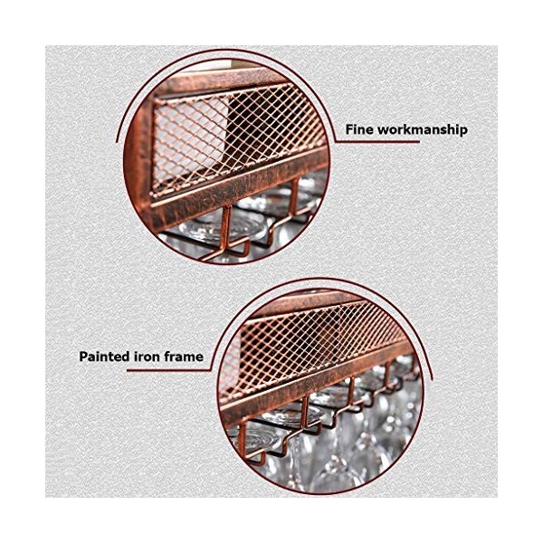 Étagères flottantes pour bar à vin, support mural pour verres à bouteilles, casier à vin rustique, étagère de rangement mural