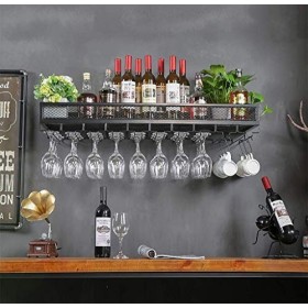 Casier à vin Suspendu casier à Verres à vinHome Barb B 80X35cm 