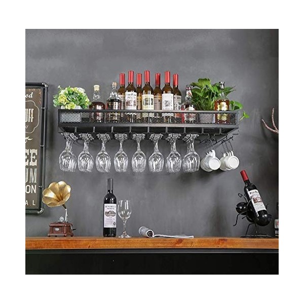 Casier à vin Suspendu casier à Verres à vinHome Barb B 80X35cm 