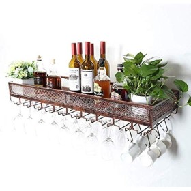 Casier à vin Suspendu casier à Verres à vinHome Barb A 120X35cm 