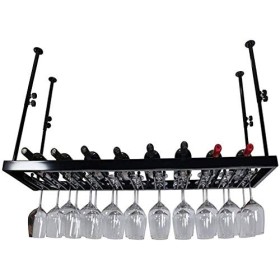 Porte-Vin Porte-Verre À Vin Suspendu Casier À Vin À lenvers Armoire À Vin Salon Bouteille De Vin Casier À Verre À Vin Casier