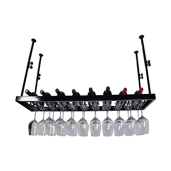 Porte-Vin Porte-Verre À Vin Suspendu Casier À Vin À lenvers Armoire À Vin Salon Bouteille De Vin Casier À Verre À Vin Casier