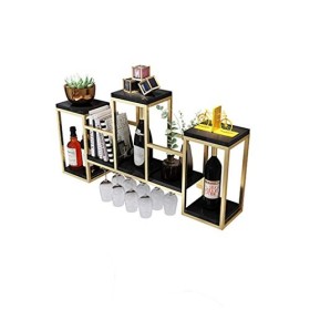 Support de rangement pour vin de table, supports pour verres à pied, support mural en métal pour bouteilles de vin, support m