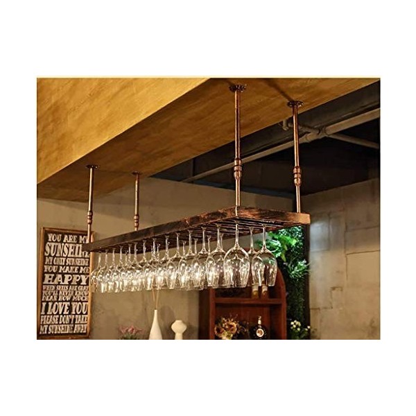 Casier à Verres à vin casier à vin Suspendu pour la décoration du Bar du Salon Stockage Facile à installer80 * 35Cm 80 * 35c