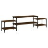 vidaXL Meuble TV en chêne marron - 197 x 35 x 52 cm