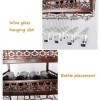 NufiyA Supports à vin de casier à vin de Bar Flottant, Support de Verre à vin Suspendu, casier à Bouteilles de vin, casier à 