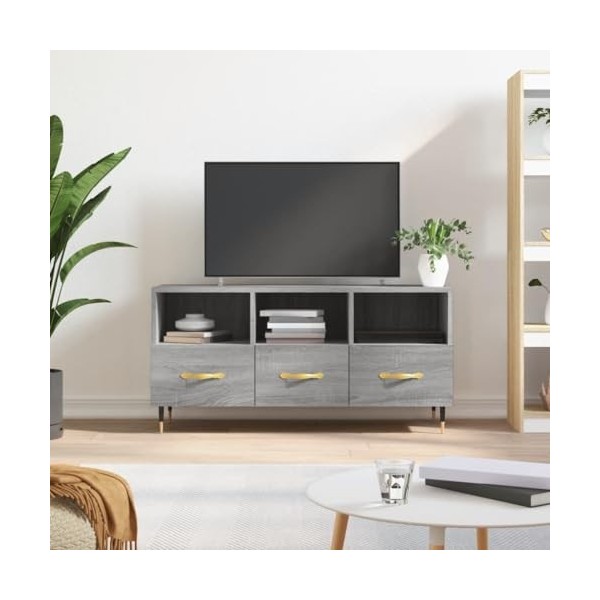 Meuble TV,Banc TV,Meuble TV Suspendu,Étagère TV Flottante, Support de Télévision Flottant Fixé au Mur Centre de Console Multi