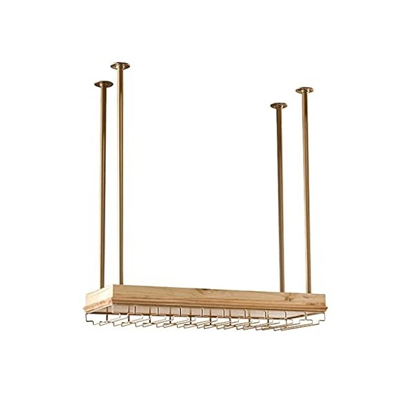 Casier À Vin Organisateur Rack Casier À Vin Cintre en Verre À Vin Suspendu Gobelet Rack À lenvers Accueil Casier À Vin Ornem