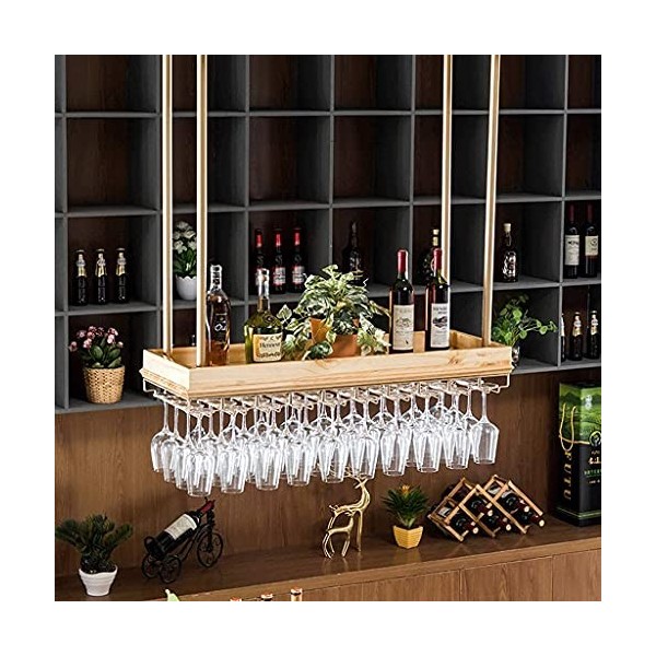 Casier À Vin Organisateur Rack Casier À Vin Cintre en Verre À Vin Suspendu Gobelet Rack À lenvers Accueil Casier À Vin Ornem