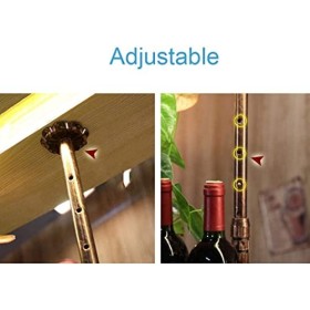 Huifa Porte-gobelet à Suspendre en Cristal, Porte-Verre à vin en Bois Massif à lenvers Porte-Vin à la Maison Porte-Vin Porte