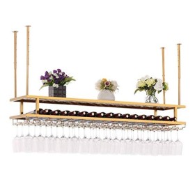 Porte-verres à pied mural en métal, porte-bouteille de vin suspendu, support de verre à vin | Porte-vin rustique | Support de