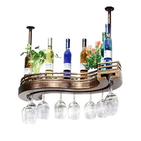 Support de stockage de vin de table, supports à verres à pied, support mural en métal pour bouteilles de vin, support mural p