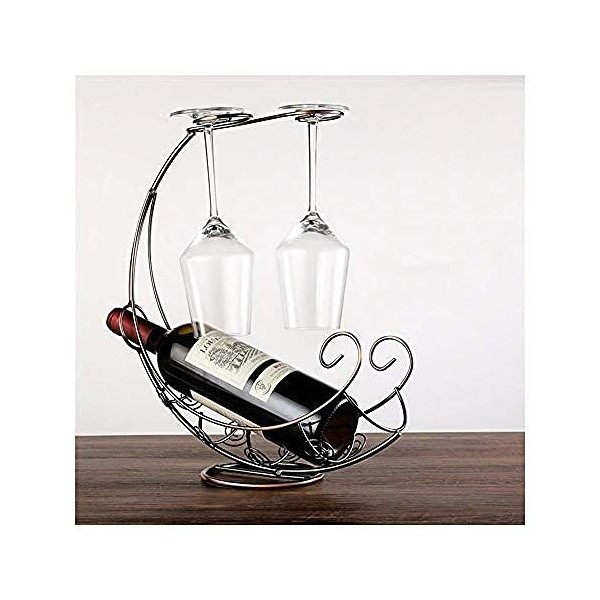 DEUYO Porte-gobelet à vin Rouge Domestique, Ornements créatifs, étagère à Bouteilles de vin à lenvers, décoration de la Mais