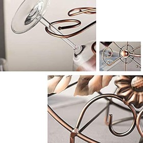 DEUYO Porte-gobelet à vin Rouge Domestique, Ornements créatifs, étagère à Bouteilles de vin à lenvers, décoration de la Mais