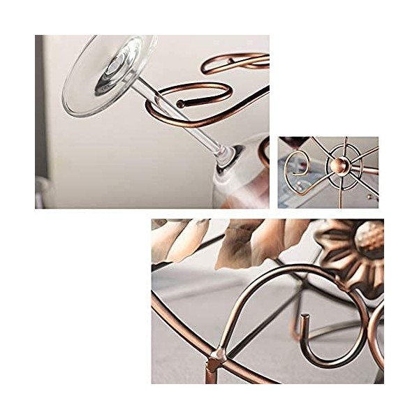 DEUYO Porte-gobelet à vin Rouge Domestique, Ornements créatifs, étagère à Bouteilles de vin à lenvers, décoration de la Mais