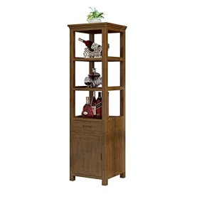MOOWI Wine Cabinet Armoire à vin en Bois, Support de Bureau, Verre à vin, décoration, étagère de Rangement, vitrine for la Ma