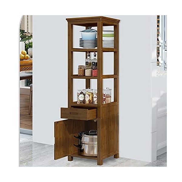 MOOWI Wine Cabinet Armoire à vin en Bois, Support de Bureau, Verre à vin, décoration, étagère de Rangement, vitrine for la Ma