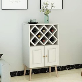 MOOWI Wine Cabinet Armoire à vin, casier à vin sur Pied, casier à vin for Cuisine Domestique, Bar, armoires, Garde-Manger Win