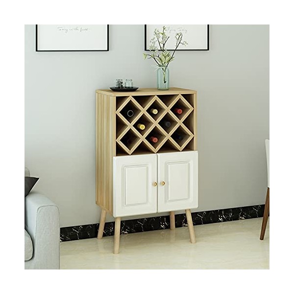 MOOWI Wine Cabinet Armoire à vin, casier à vin sur Pied, casier à vin for Cuisine Domestique, Bar, armoires, Garde-Manger Win
