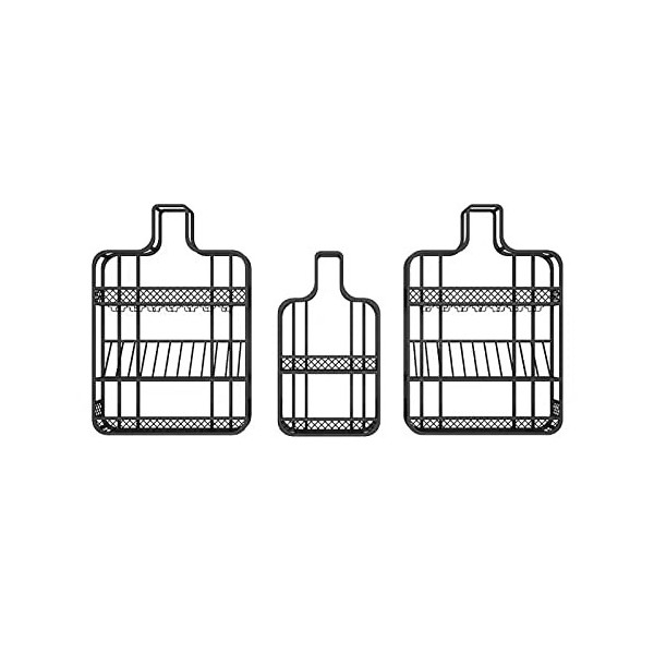 ELLiat Casier à vin Mural pour Bouteilles de vin, étagères flottantes, étagères de Bar, casier à vin Suspendu, gobelet en Ver