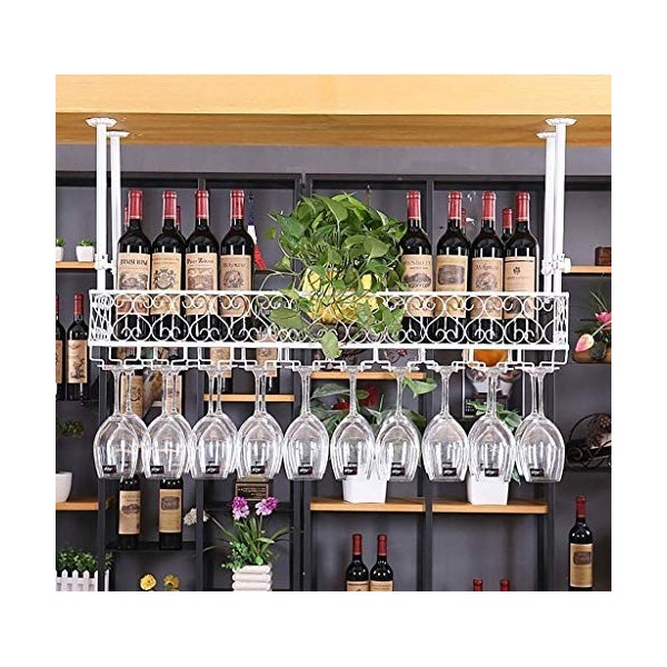 Casier à vin Suspendu en Fer au Plafond, casier à vin Suspendu, casier à Bouteilles de vin, Cadre de Lunettes, casier à vin, 