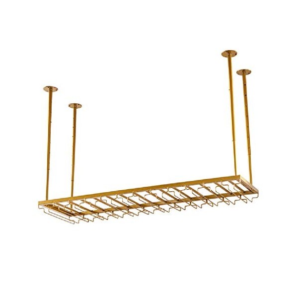 ATHUAH Casier à vin, bar, restaurant, suspendu, casier à verres à vin, support de rangement pour bouteilles de vin suspendu, 