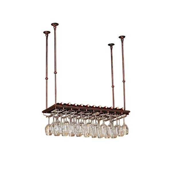 Porte-verres à pied en métal, support mural suspendu pour bouteilles de vin, support mural | Porte-verre à vin suspendu | Sup