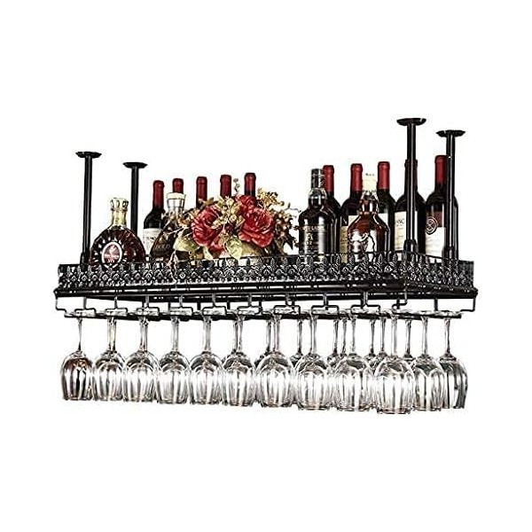 Casier À Vin Casier À Vin De Plafond, Bar, Restaurant, Suspendu, Casier À Verre À Vin, Support À Verre À Vin En Fer Rétro Eur