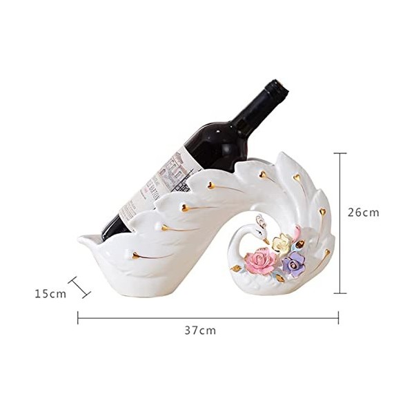 HOLABONITA Casier à vin Paon casier à vin décoration Porte-Bouteille de vin Plateau à vin Salon Armoire à vin Bar décoration 