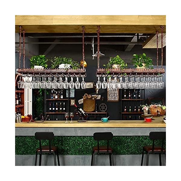 AARONG Casier à vin autoportant Armoires Support à vin Mural Casier à vin en métal Suspendu, Support de Verre à vin Suspendu 