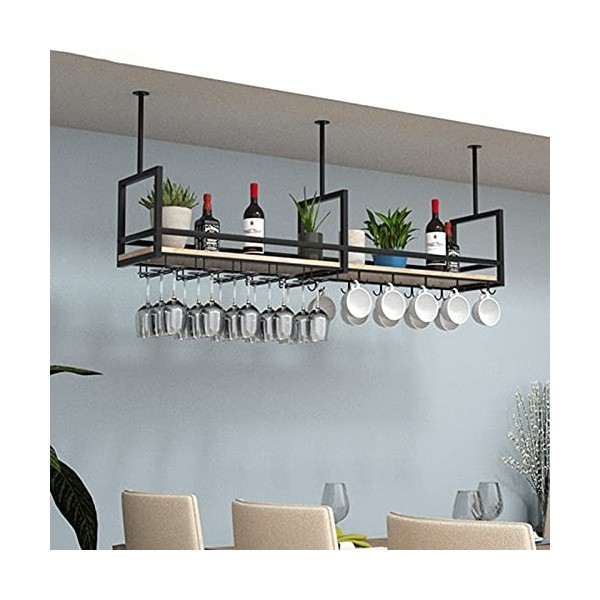 AARONG Casier à vin autoportant, casier à vin Mural, casier à vin, casier à Bouteilles en Verre de vin de Style Rustique, Peu