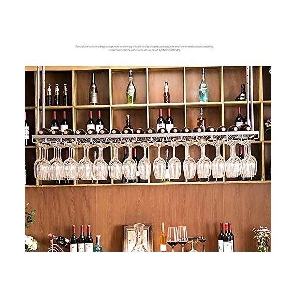 AARONG Casier à vin autoportant Armoires Porte-vin Mural Casier à vin Suspendu avec Support en Verre et étagère, Porte-Verre 