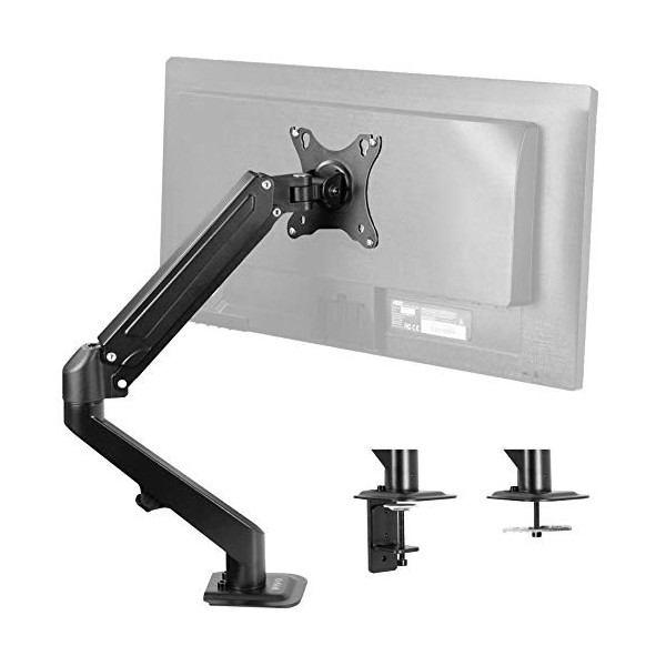 VIVO STAND-V101O Support de Bureau articulé à Ressort pneumatique de 43,2 à 68,6 cm, Compatible avec 1 écran de Moniteur avec