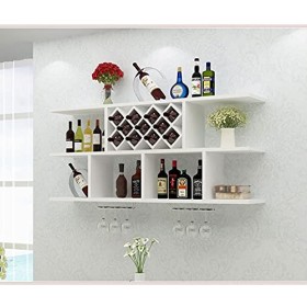 Casier à vin en bois Armoire à vin, support mural simple et moderne pour salle à manger, casier à vin décoratif, casier à vin