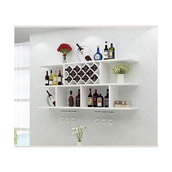 Casier à vin en bois Armoire à vin, support mural simple et moderne pour salle à manger, casier à vin décoratif, casier à vin