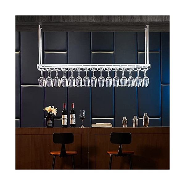 Étagère de plafond pour casier à vin, casier à vin suspendu, casier à verres à vin, cintre de bar de luxe léger/casier à vin/