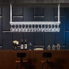 Étagère de plafond pour casier à vin, casier à vin suspendu, casier à verres à vin, cintre de bar de luxe léger/casier à vin/