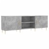 vidaXL Meuble TV chêne fumé 150x30x50 cm Bois dingénierie