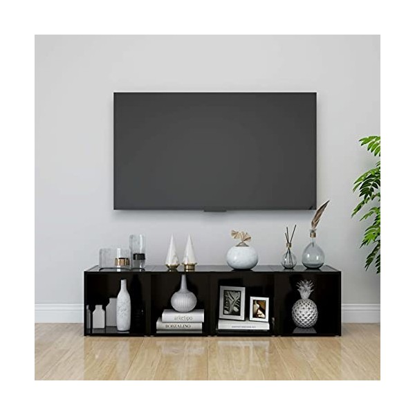 Fest-night Meuble TV Moderne Armoire TV Meuble TV Bas Meubles TV 4 pcs Chêne Sonoma 37x35x37 cm Aggloméré