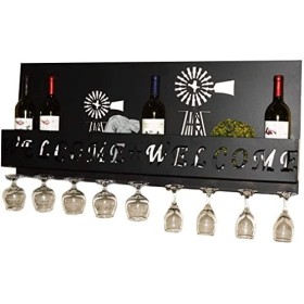 ZERAPH Casier à vin autoportant Armoires Support à vin Mural Casier à vin Mural sous larmoire Porte-Bouteilles de vin en Fer