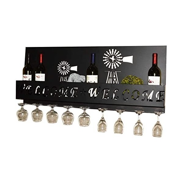 ZERAPH Casier à vin autoportant Armoires Support à vin Mural Casier à vin Mural sous larmoire Porte-Bouteilles de vin en Fer